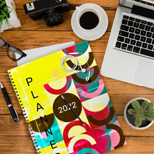 Agenda Pop Art, Grunge e Cores Negrito (Criador carregado)