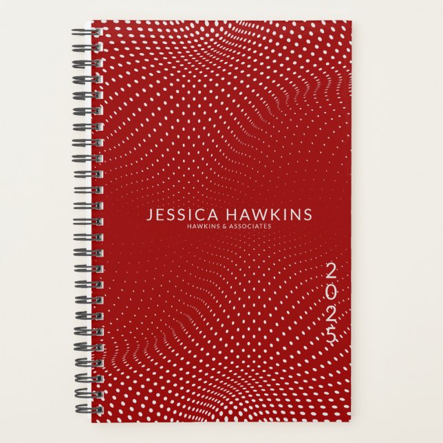 Agenda Pop Vermelho Escuro - Ponto Semanal (Frente)