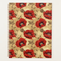 Poppies Chiyogami Planner
