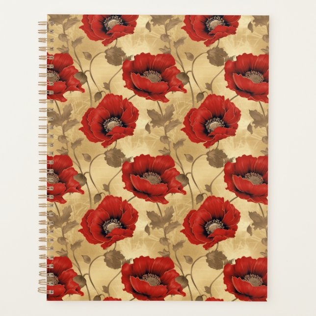 Agenda Poppies Chiyogami Planner (Frente)
