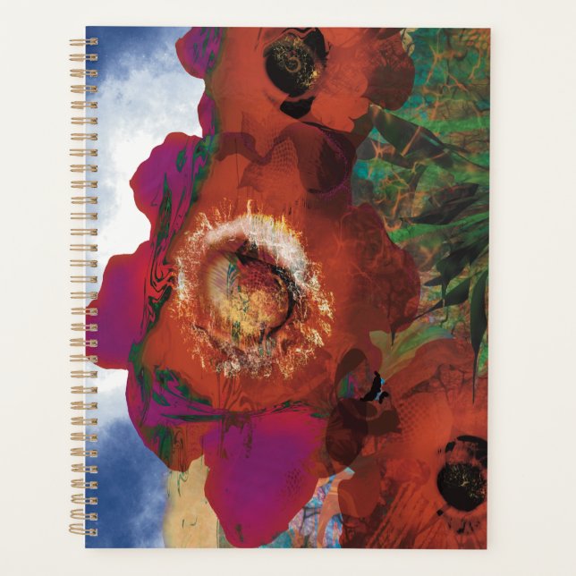 Agenda Poppies Planner para a Paz (Frente)