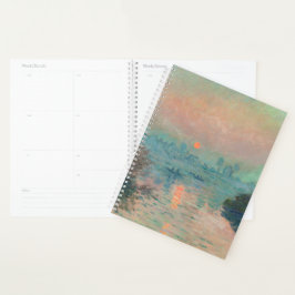 Agenda Pôr do sol de Monet no Impressionismo de Arte Fina