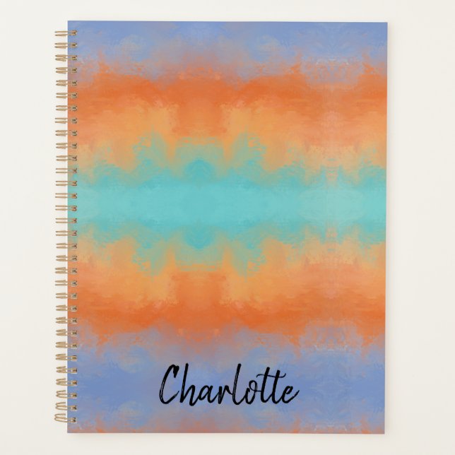 Agenda Pôr do sol retrô  (Frente)