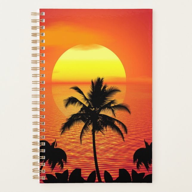 Agenda Pôr do sol tropical (Frente)