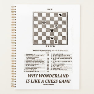 Agenda Por Que Wonderland É Como Um Jogo De Xadrez (Prefá