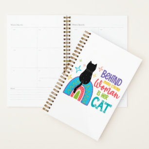 Agenda Por Trás De Cada Mulher Forte Está O Gato Dela