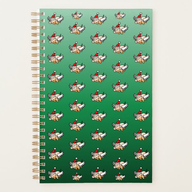Agenda Porco de Natal Voador (Frente)