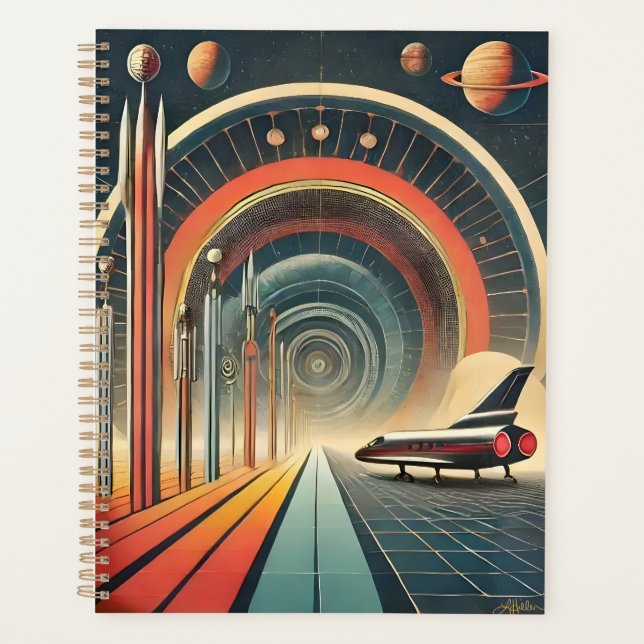 Agenda Porta do Wormhole de Arte Idade do meio século (Frente)