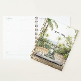 Agenda Pose de Yoga de Meditação Serenidade Buda