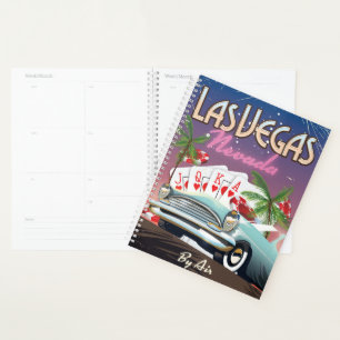Agenda Poster de férias do estilo vintage de Las Vegas