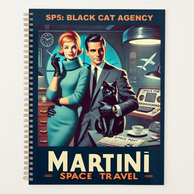 Agenda Poster de viagens Espacial Martini SP5: Agência de (Frente)