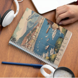 Agenda Poster de viagens vintage de com vista para o port