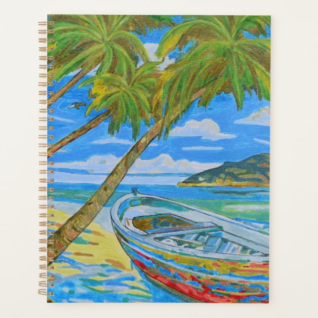 Agenda Praia Tropical com Barco  (Frente)