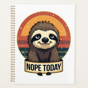 Agenda Preguiça Mal-humorada Design de Camisa Vintage Div