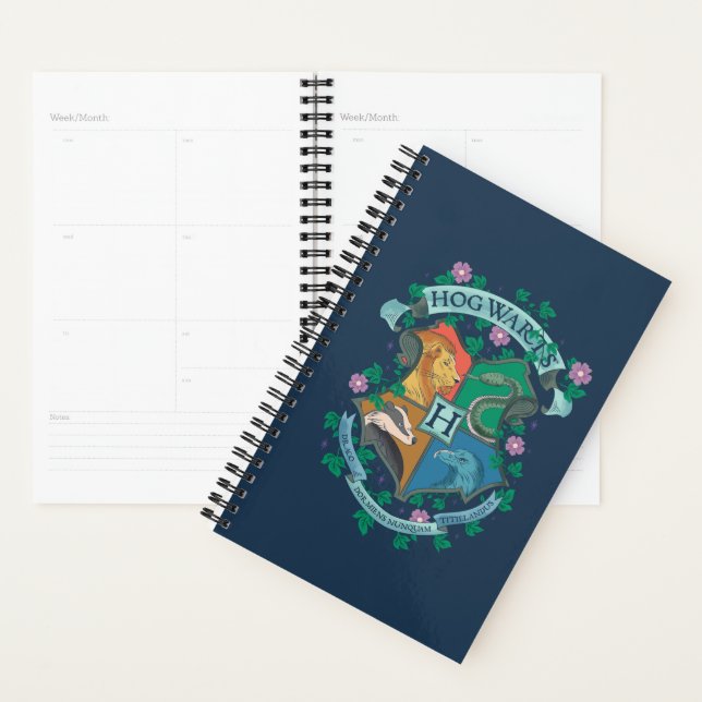 Agenda Prender Floral HOGWARTS™ (Exibição)