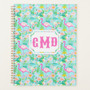 Agenda Preppy Summer Flamingo Monograma