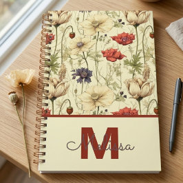 Agenda Presente Botânico de Flores Silvestres para Format