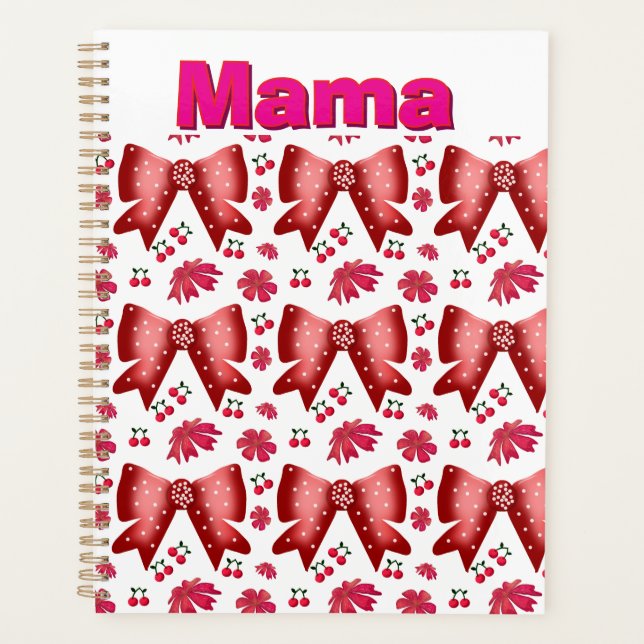 Agenda Presente Customizado e Personalizado Cute Coquette (Frente)
