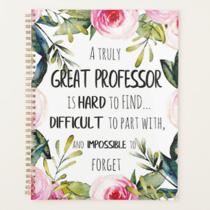 Agenda Presente de Agradecimento ao Professor Decoração d