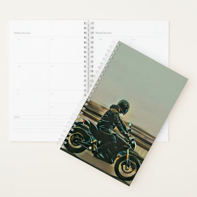 Agenda Presente de amante de motocicleta (Exibição)