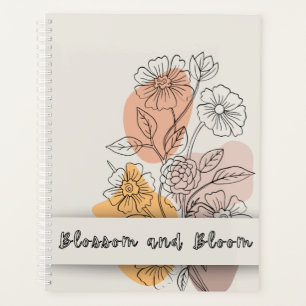 Agenda Presente de estética floral feminina diária para s