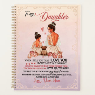 Agenda Presente de Filha   Carta À Minha Filha Da Mãe