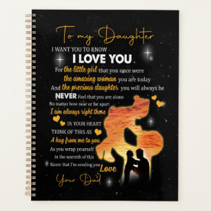 Agenda Presente de Filha Carta Ao Meu Amor Filha Do Pai