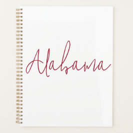 Agenda Presente de Lembrança de Viagem do Alabama