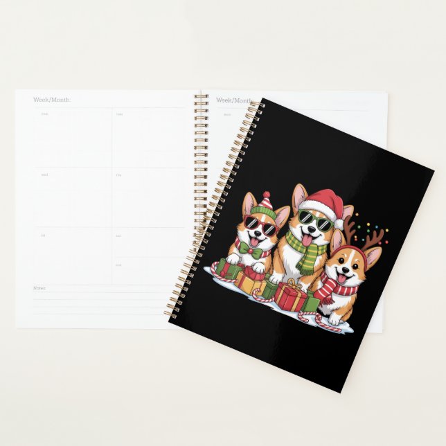Agenda Presente de Natal para Mãe Amante de Cães Corgi (Exibição)