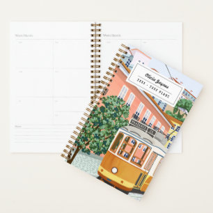 Agenda Presente de Viagem Personalizado Ilustrado de Lisb
