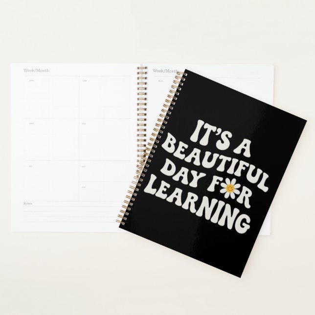Agenda Presente de Vida de Professor É um Dia Lindo para  (Exibição)