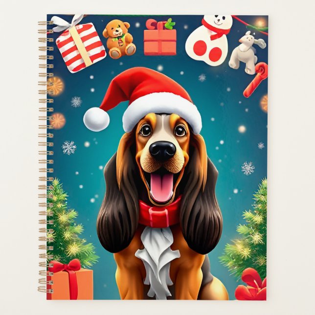 Agenda 🎁Presente Divertido Calendário de Natal do Cão Ba (Frente)