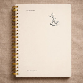 Agenda Presente Introvertido Minimalista Arte Linha Plane