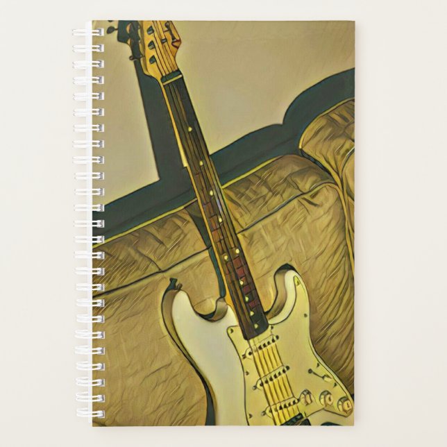 Agenda Presente para assistente guitarrista de professor  (Frente)