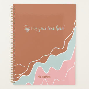 Agenda presente personalizado boêmico moderno personaliza