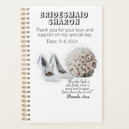 Agenda Presente Personalizado de Damas de Honra da Fé Cri