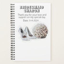 Agenda Presente Personalizado de Flores para Damas de Hon
