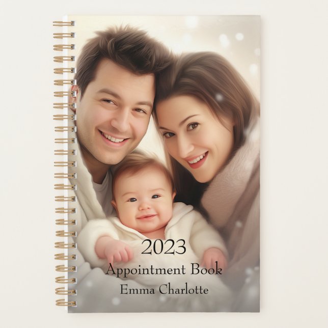 Agenda Presente Personalizado de Foto Moderno Personaliza (Frente)