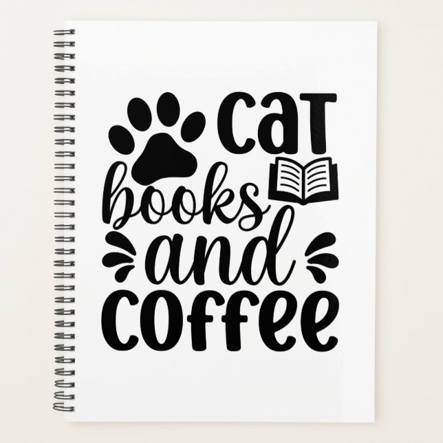 Agenda Presente Simples para Amantes de Gatos, Livros e C (Frente)