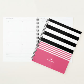 Agenda Preto, Branco e Rosa Quente, Strike Personalizado