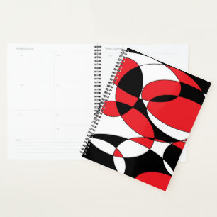 Agenda Preto, Branco e Vermelho 