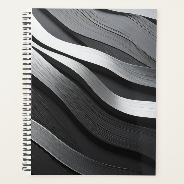 Agenda preto e branco (Frente)