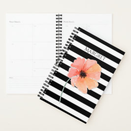 Agenda Preto e Branco com Planner de Papoila