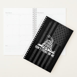 Agenda Preto e Branco Não Prendam-me na bandeira america