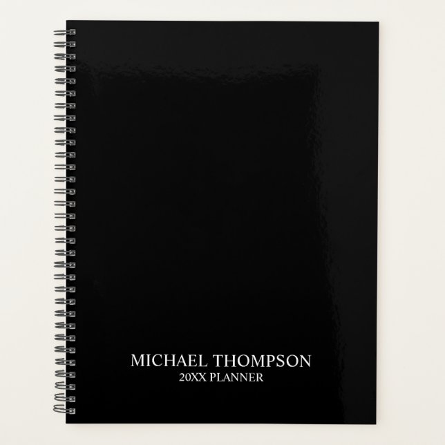 Agenda Preto e branco profissionais (Frente)