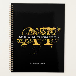 Agenda Preto e Dourado, preto, aflitos modernos