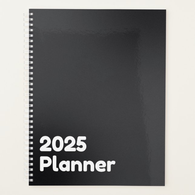 Agenda Preto Minimalista 2025 (Frente)