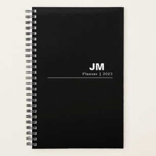 Agenda Preto Não Atualizado Semanal Simples