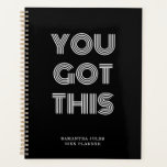 Agenda Preto personalizado VOCÊ TEM ESTE Motivacional<br><div class="desc">Preto personalizado VOCÊ TEM ESTE Motivacional</div>