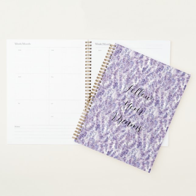 Agenda Pretty Lavender Flowers   (Exibição)